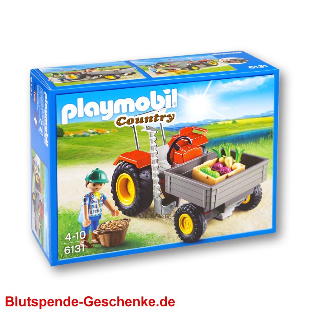 Playmobil Traktor mit Ladefläche