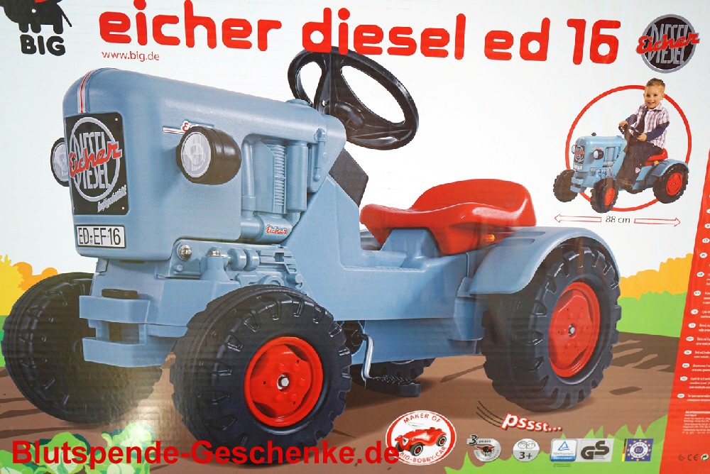 Blutspendegeschenk Traktor Eicher-Diesel