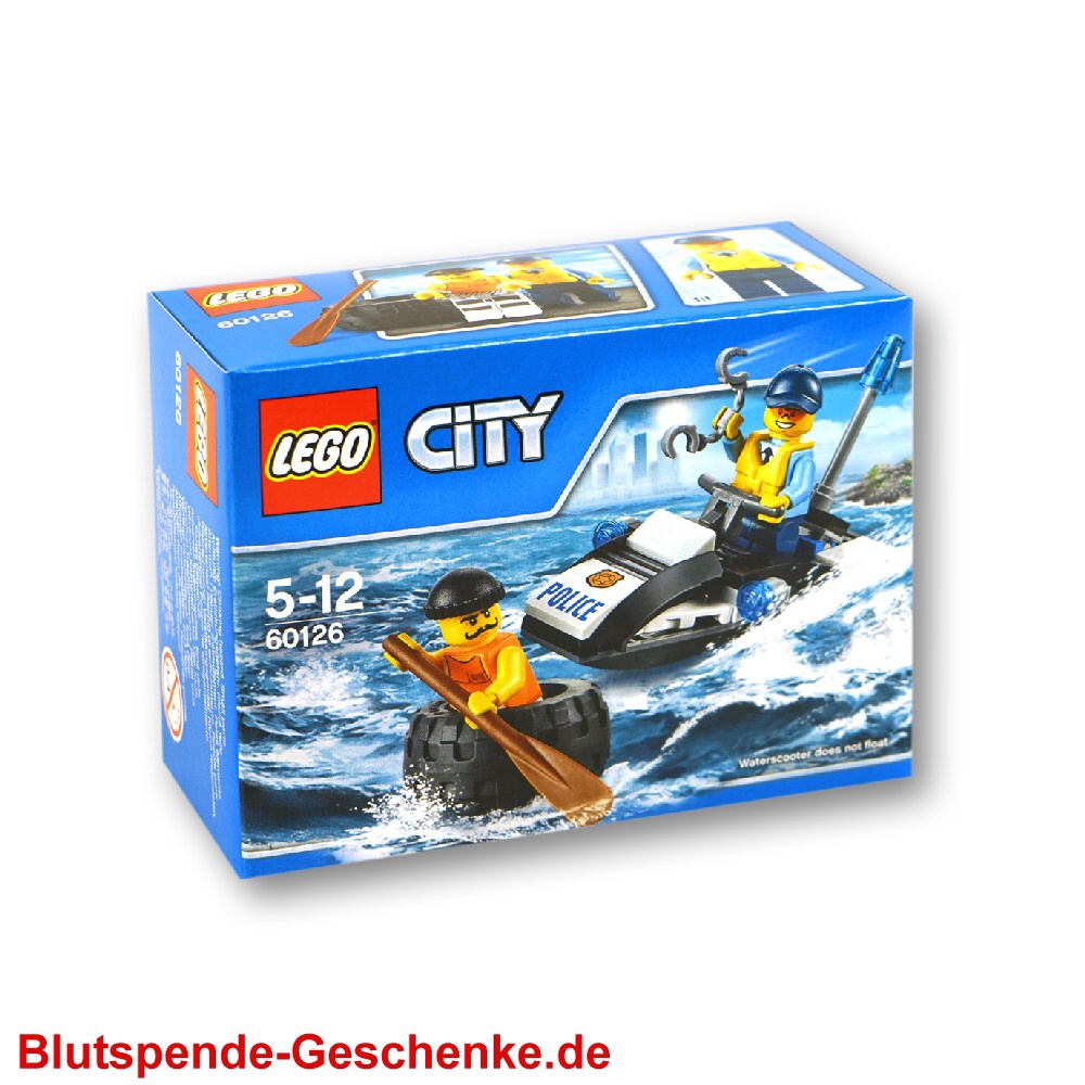 Blutspendegeschenk Lego Polizei