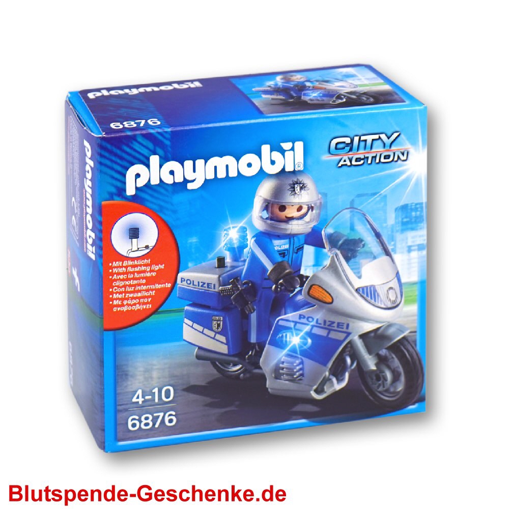 Blutspendegeschenk Playmobil Polizeistreife