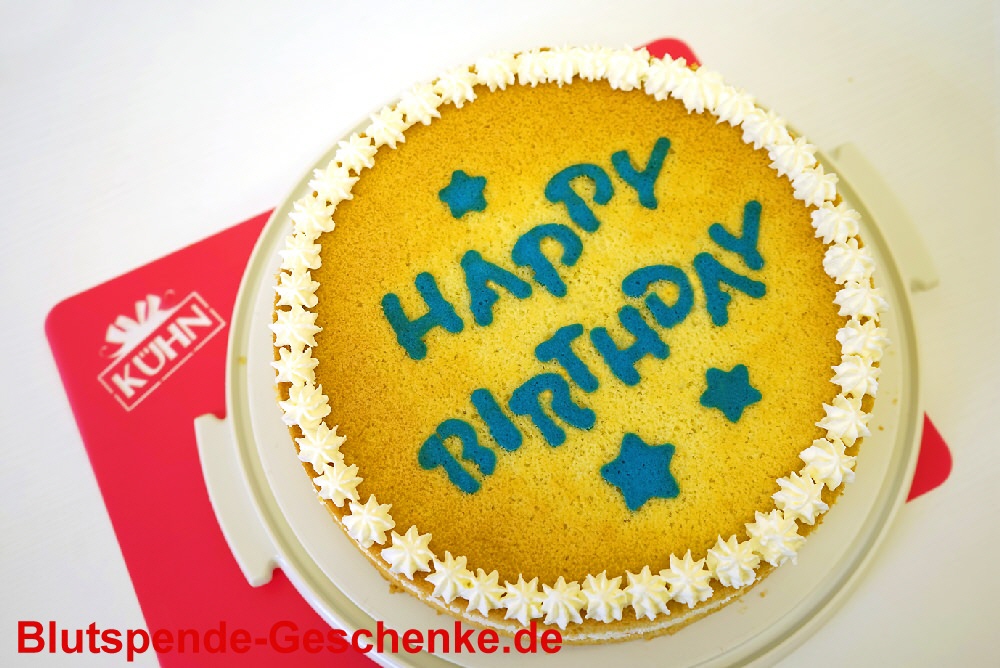 Kuchenschablone Happy Birthday