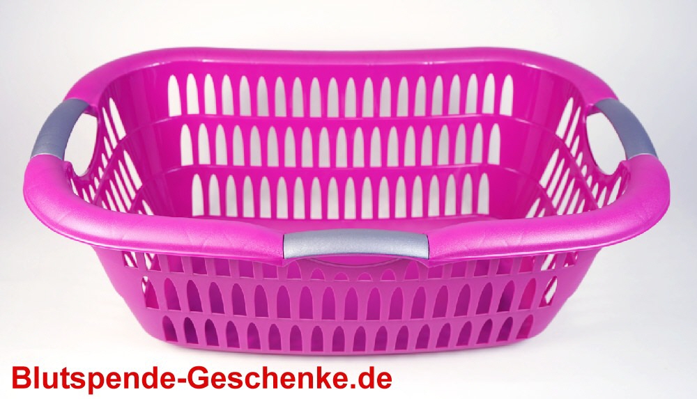 TreuePräsent Waschkorb aus Kunststoff 60 x 40 x 22 cm