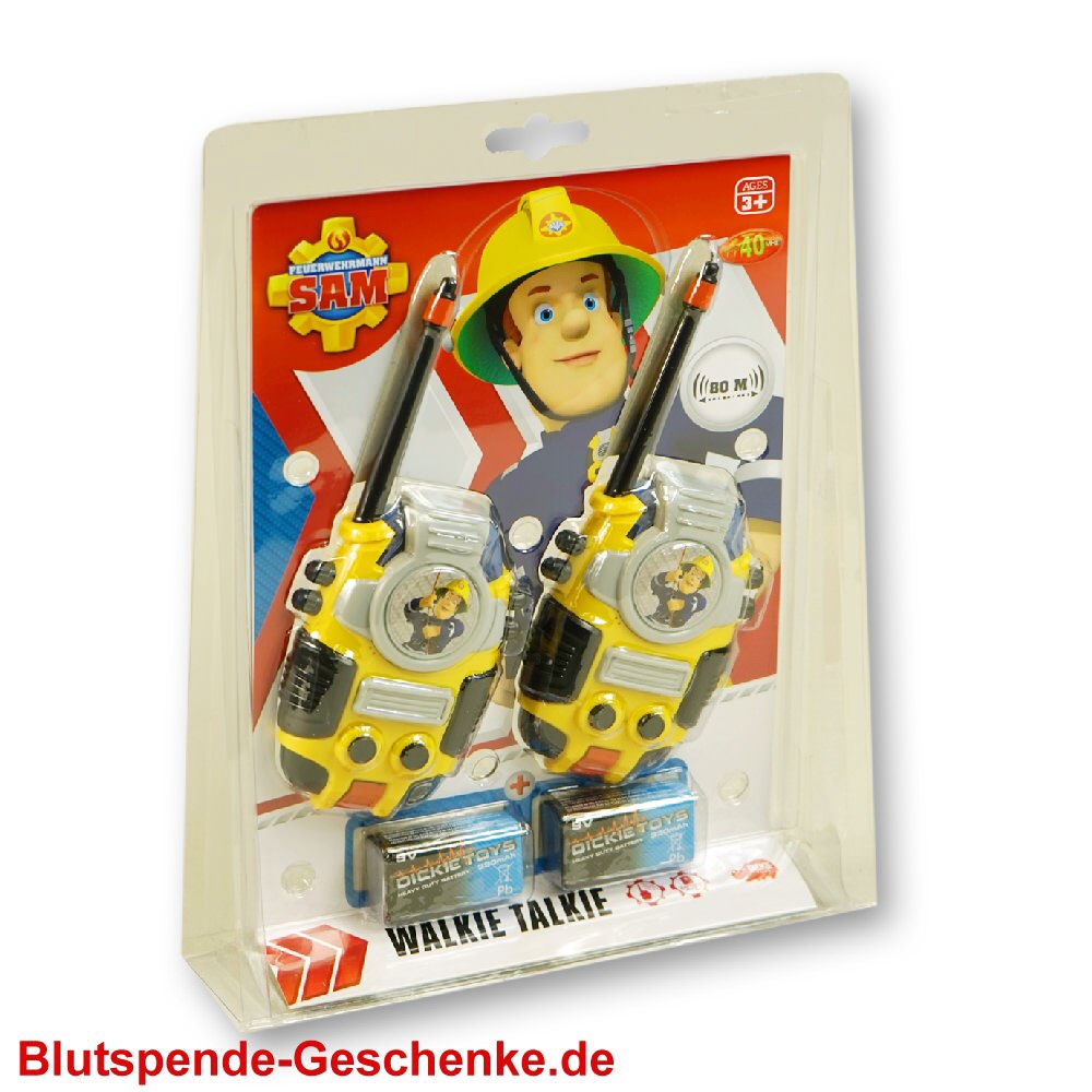 TreuePräsent Feuerwehrmann Sam Walkie Talkie