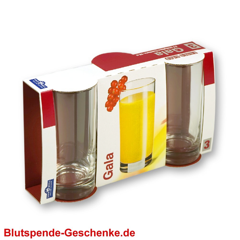 Longdrink-Gläser 3er-Set