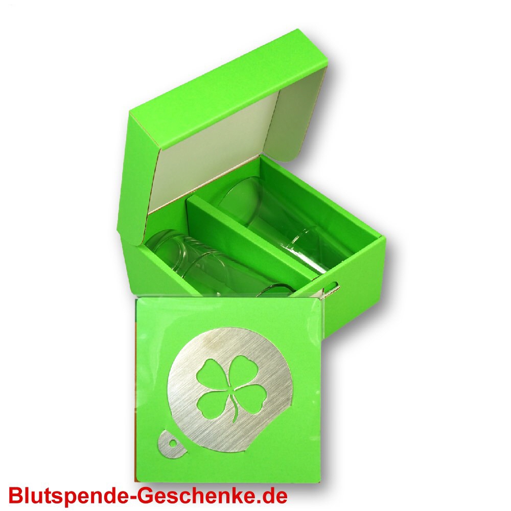 Latte Macchiato Gläser-Set mit Cappuccinoschablone