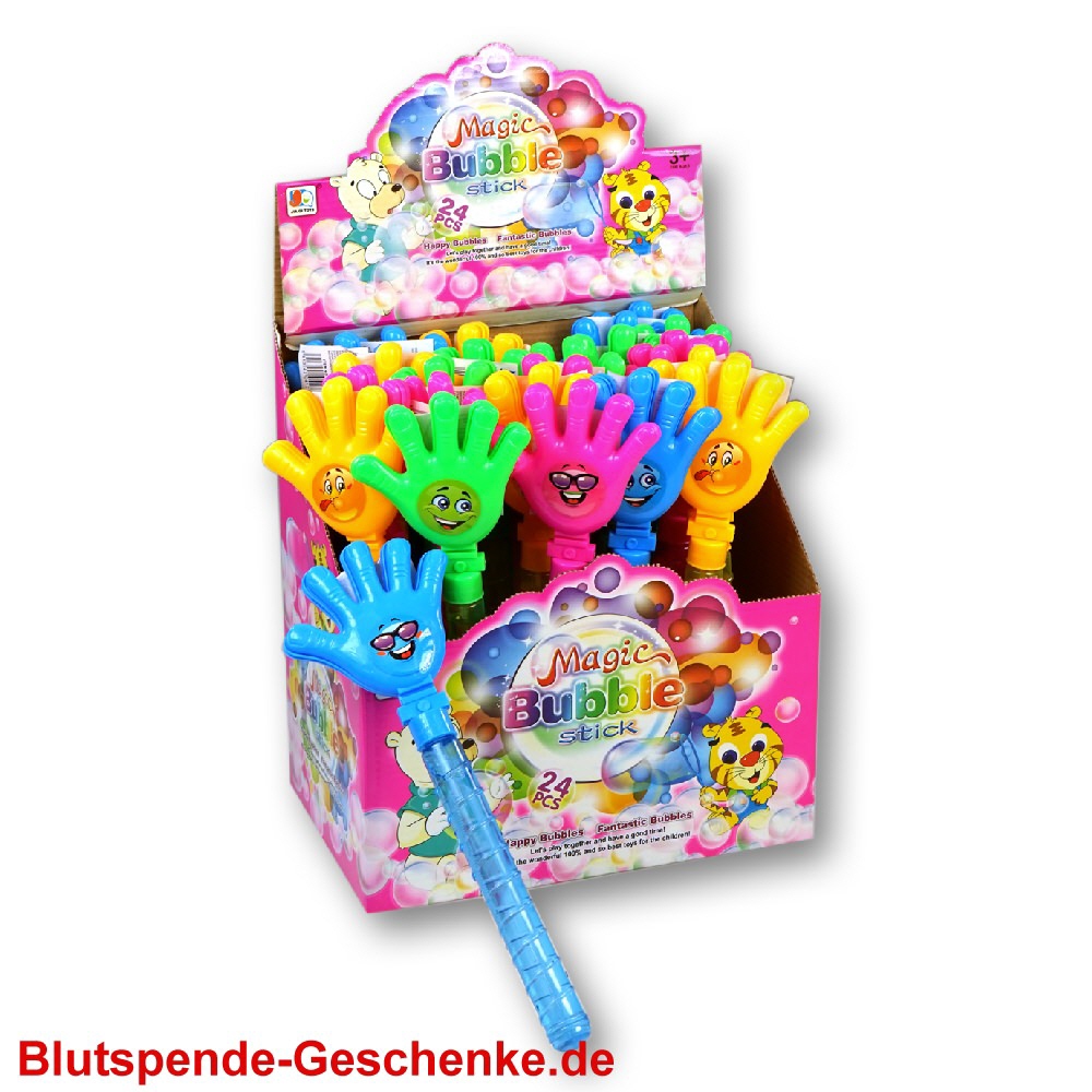Seifenblasenstick mit Klatschhand