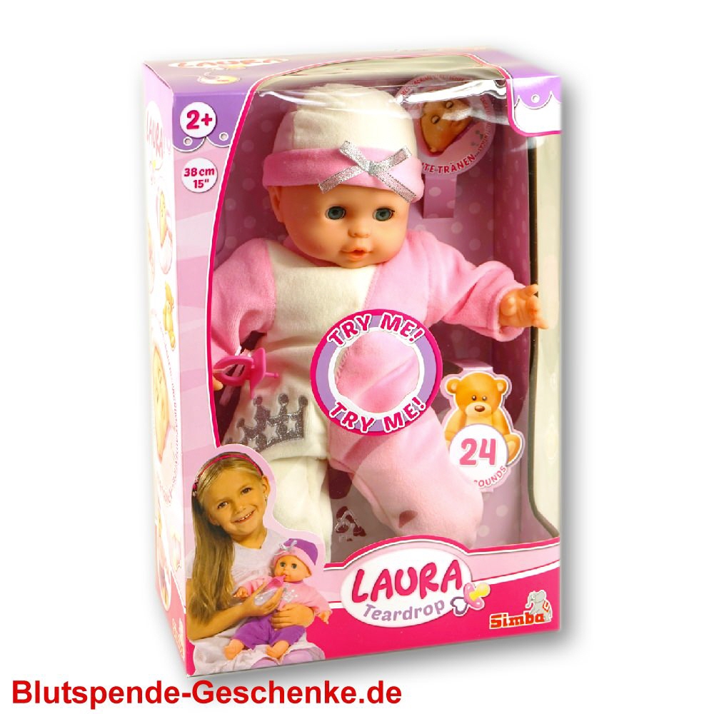 TreuePräsent Schlafpuppe Laura