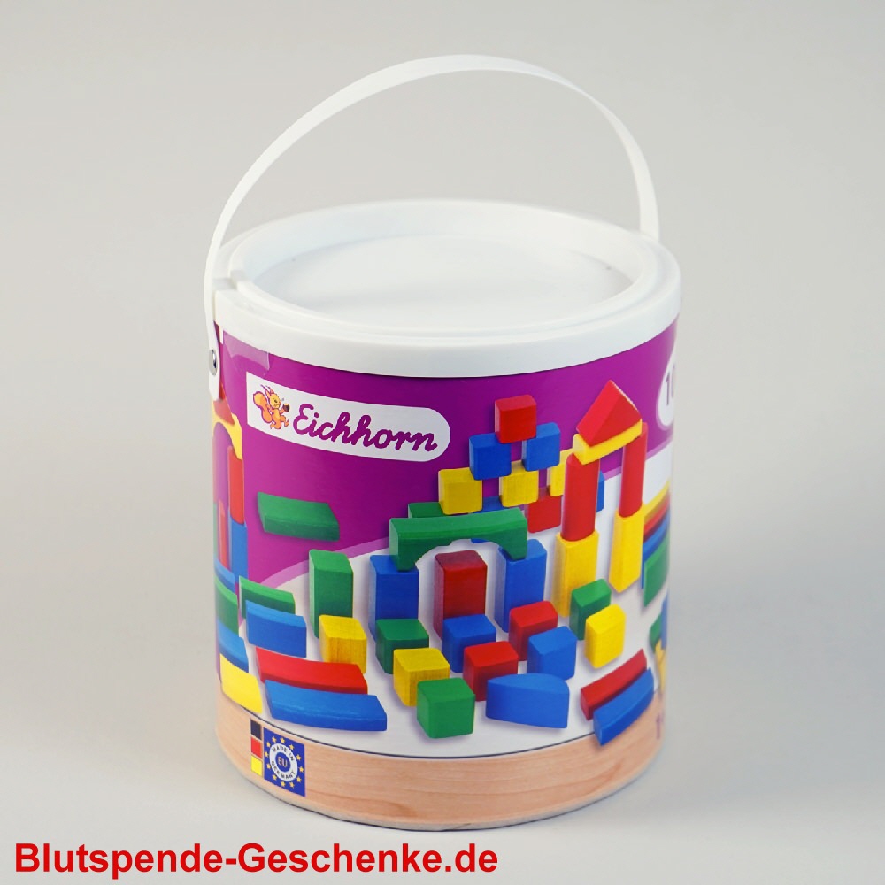 TreuePräsent Bauklötze Eimer