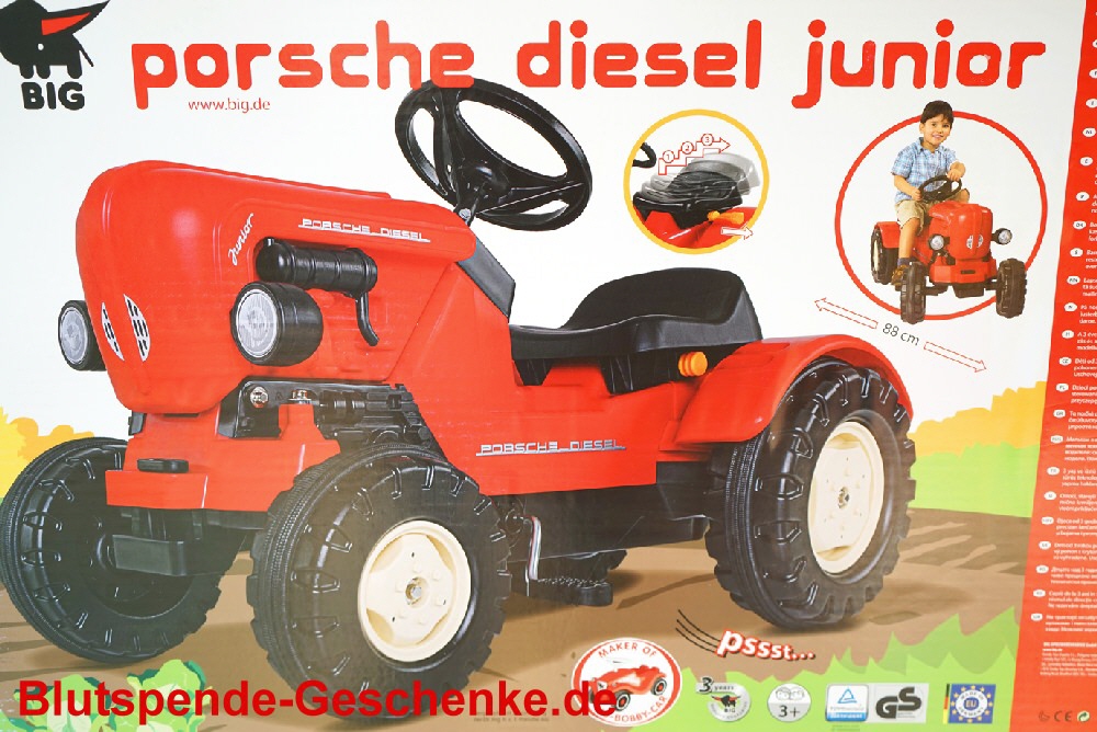 TreuePräsent BIG Spielzeug-Traktor Porsche Diesel Junior