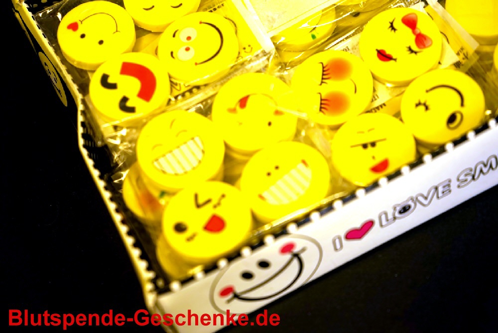 TreuePräsent Radiergummi Lachgesicht