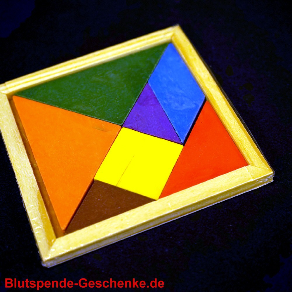 TreuePräsent Holz-Tangram klein