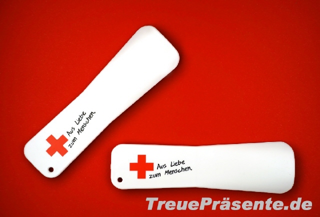 Schuhlöffel kurz mit Kreuz / Pluszeichen