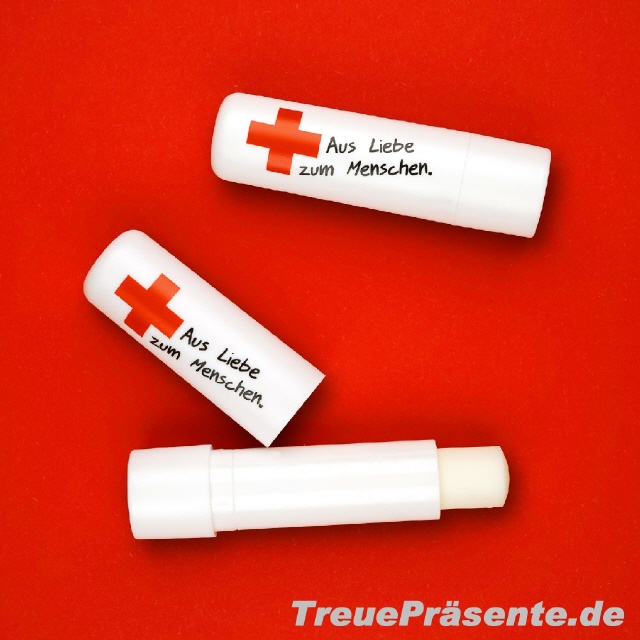 Lippen-Balsam mit Kreuz / Pluszeichen