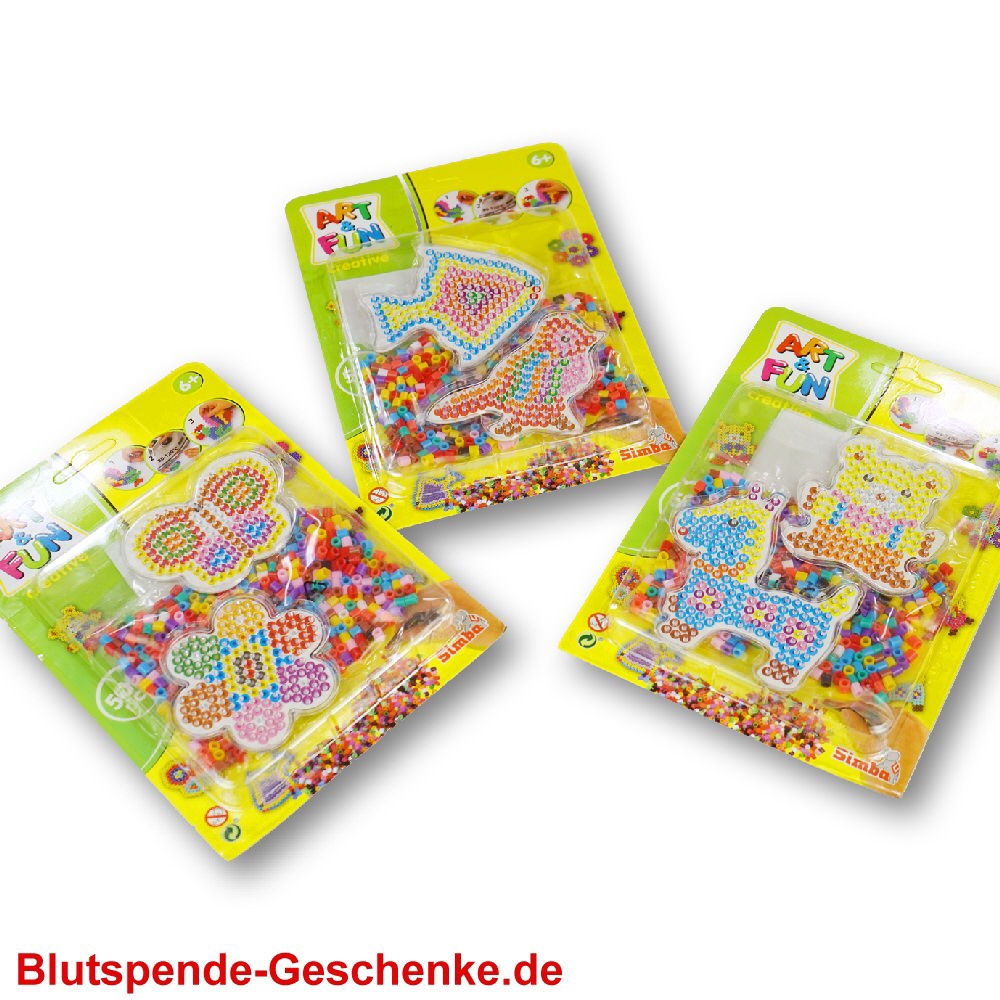 Bügelperlen auf Karte