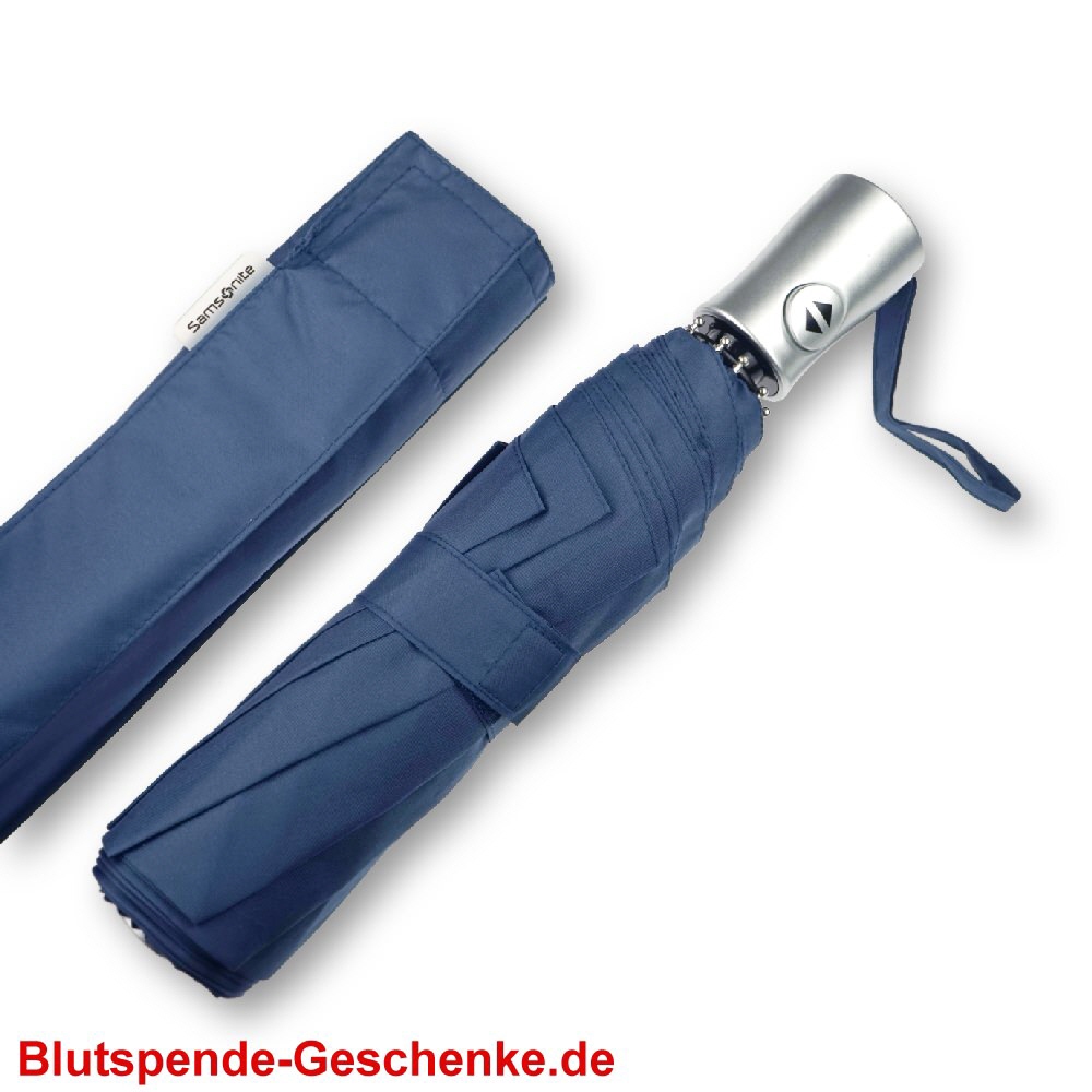 Samsonite Automatik-Schirm blau