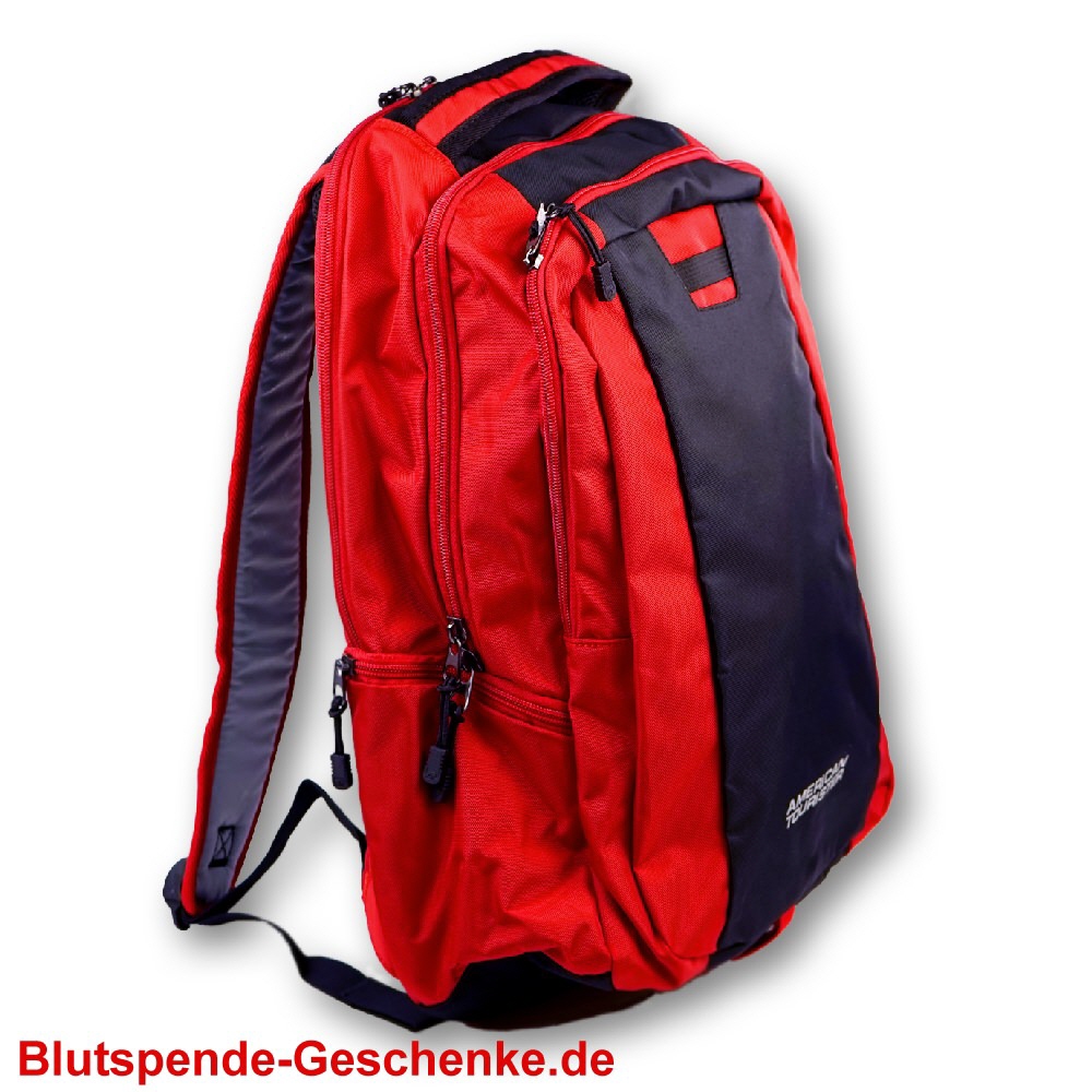 Marken-Rucksack mit Laptopfach rot