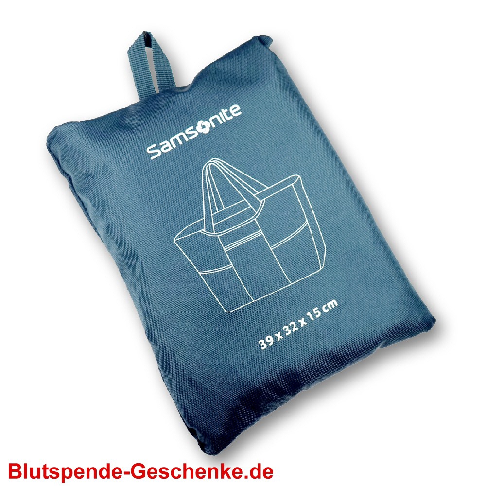 Faltbare Tasche blau