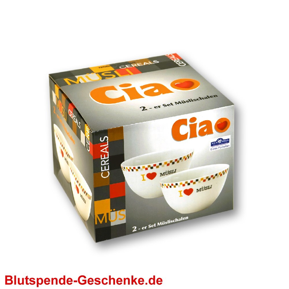 TreuePräsent 2er-Set Müsli-Schalen