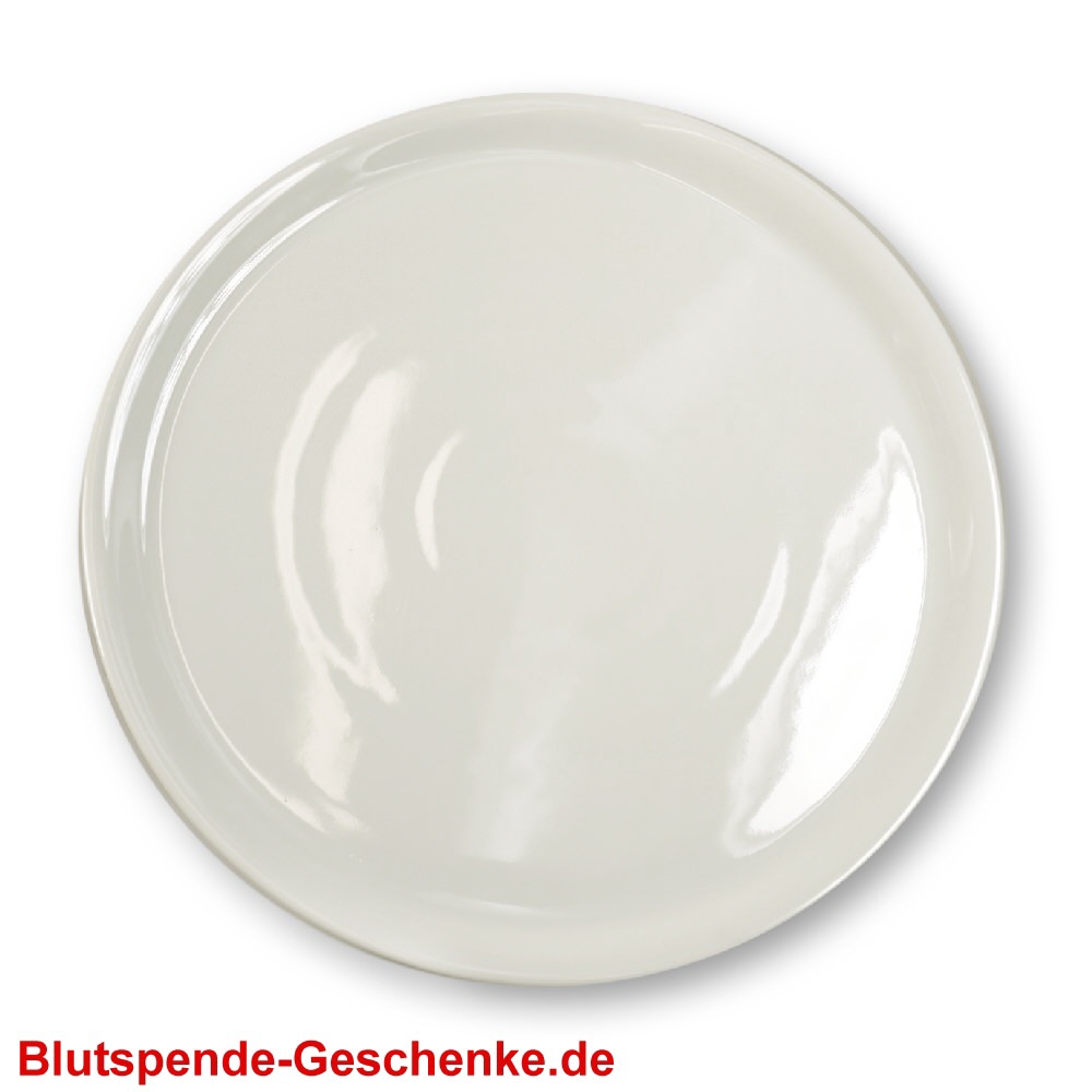 TreuePräsent Pizza-Teller 31 cm weiß