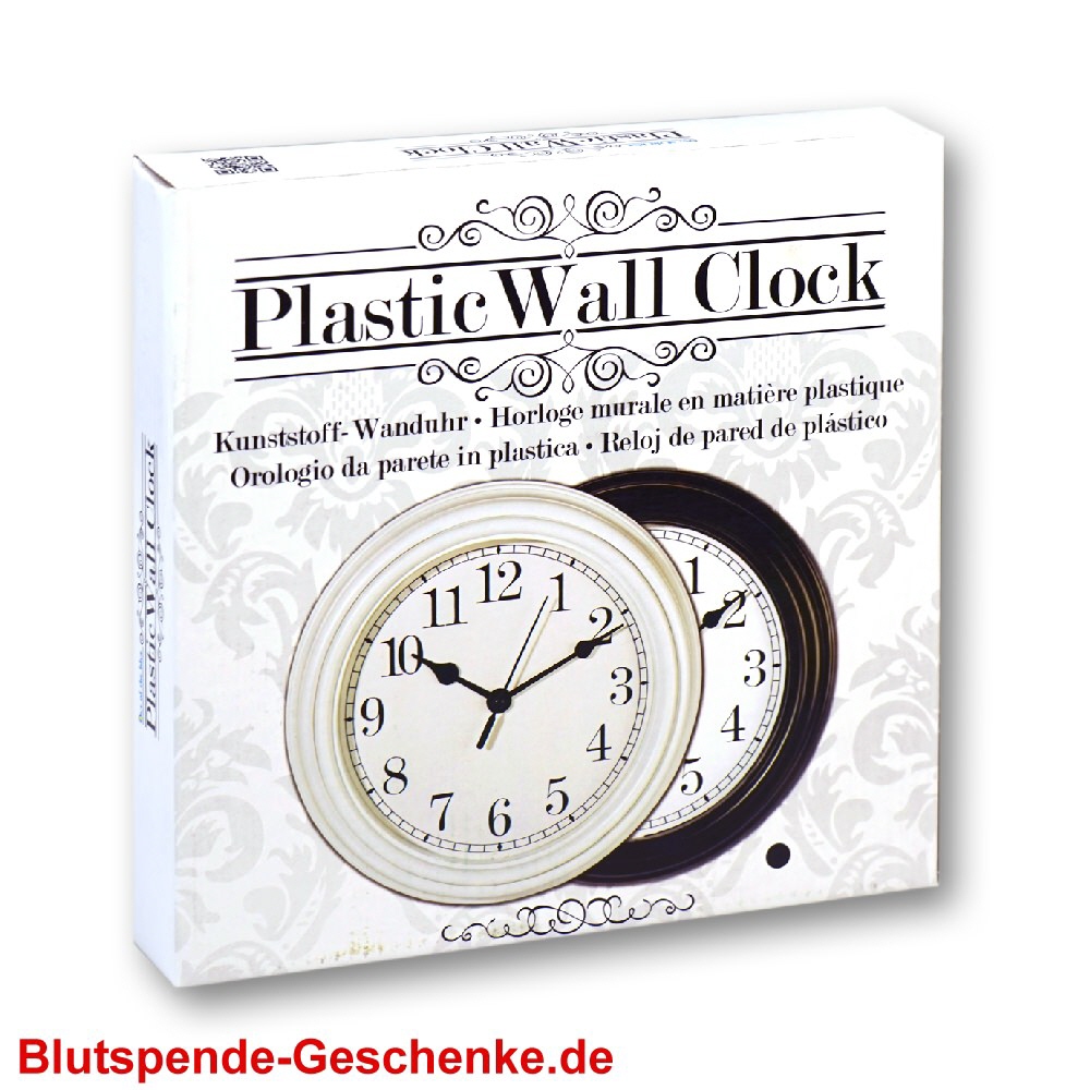 Wanduhr aus Kunststoff