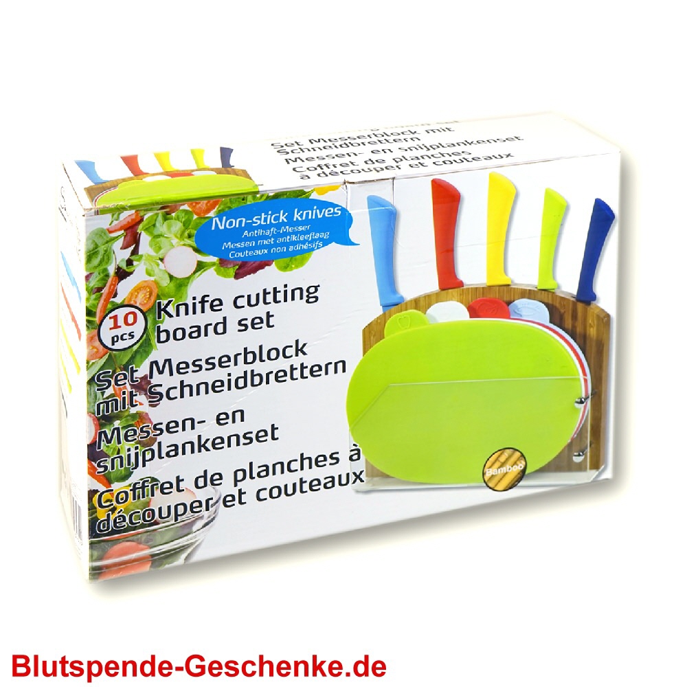 TreuePräsent Messer-Schneidset 10 Teile