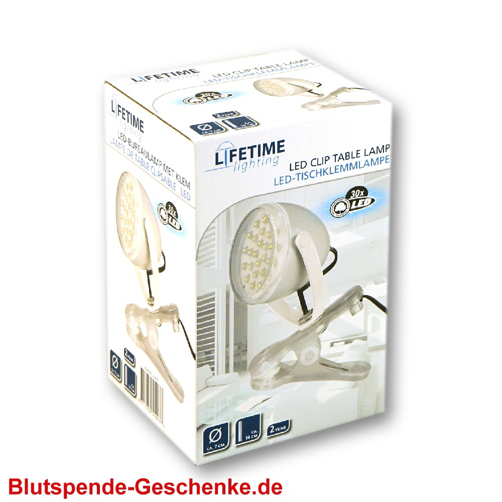 TreuePräsent LED-Tischklemmlampe