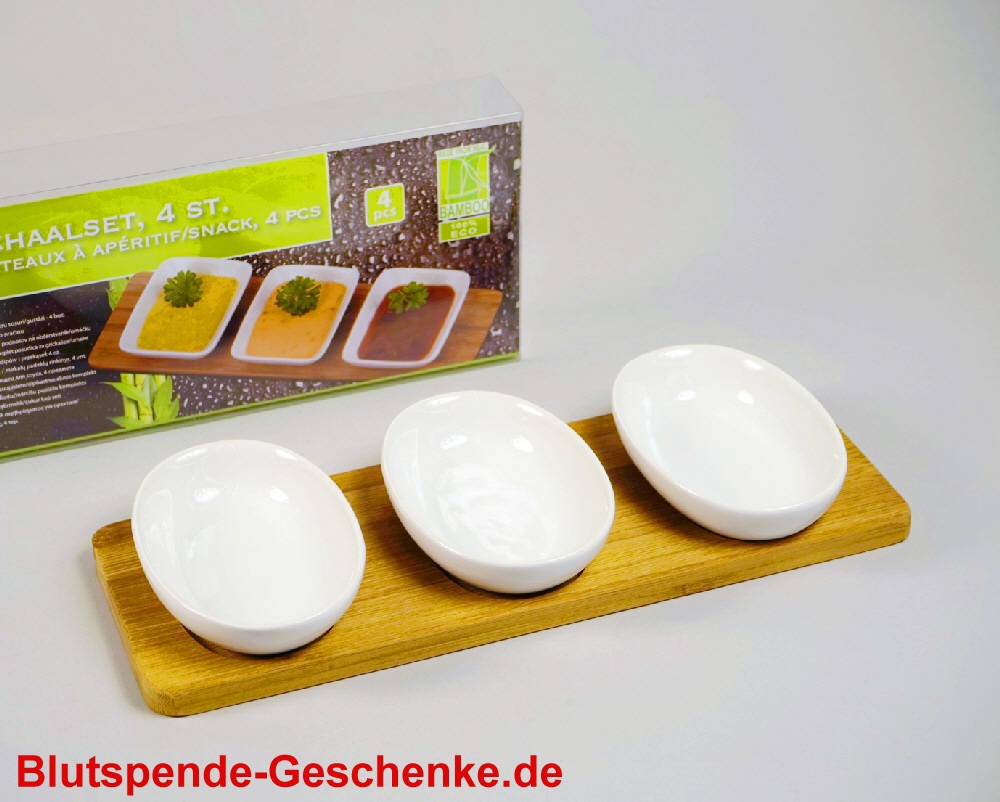 TreuePräsent Servierschalen für Snacks & Dips