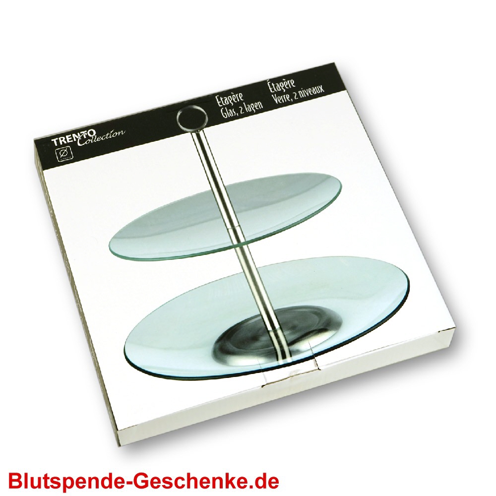 TreuePr&auml;sent Glas-Etagere