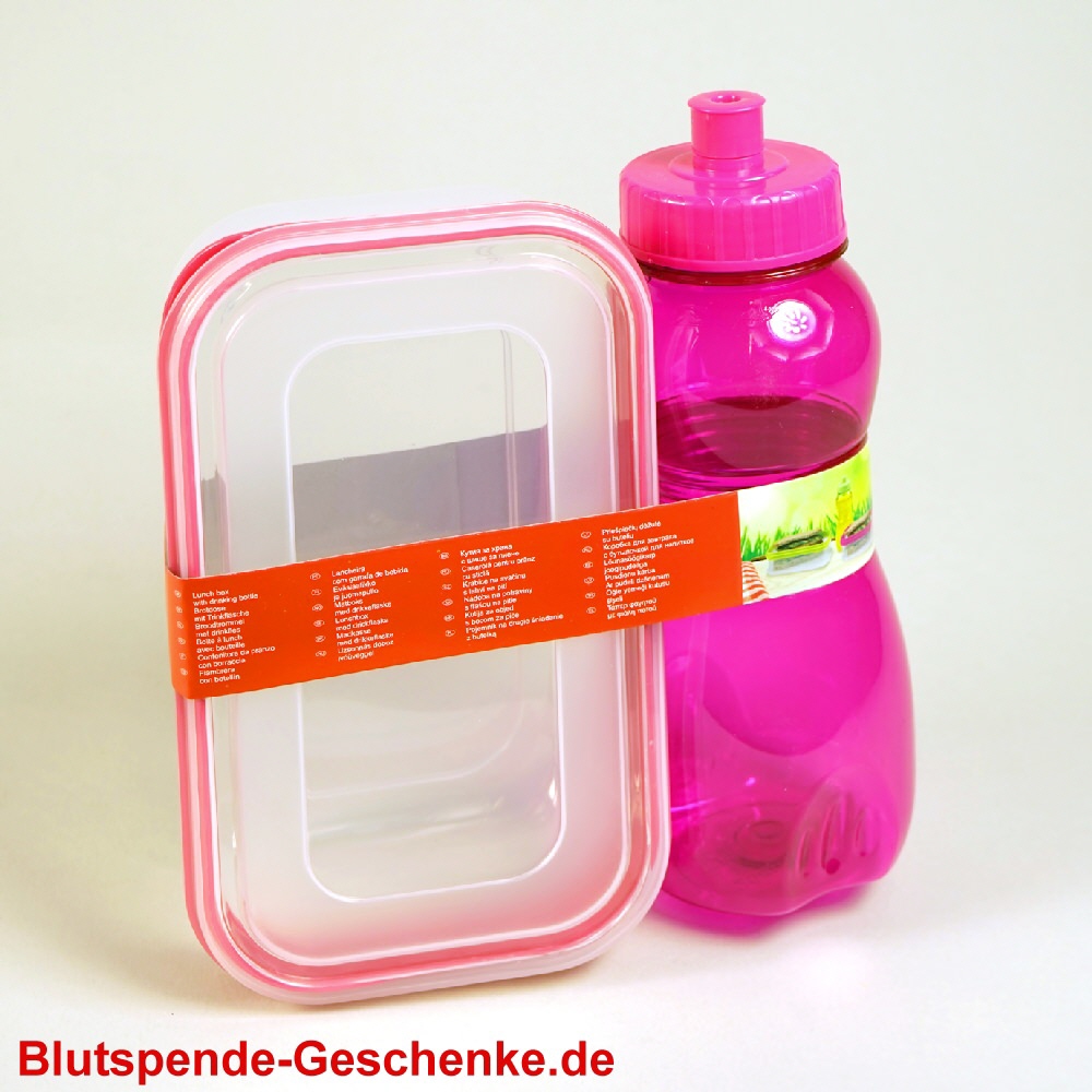 TreuePräsent Set Lunchbox & Trinkflasche