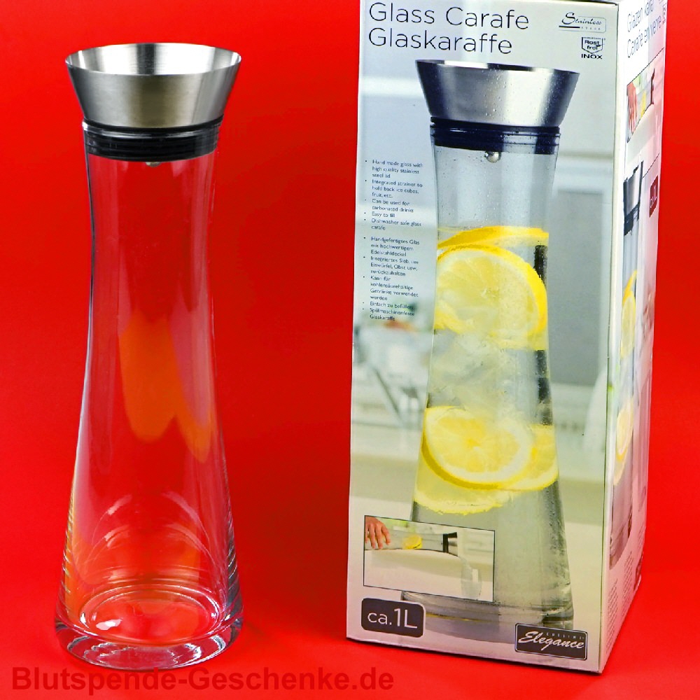 Große Glaskaraffe