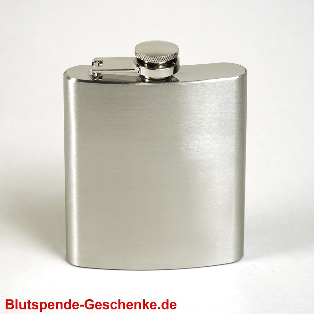 TreuePräsent Flachmann aus Edelstahl