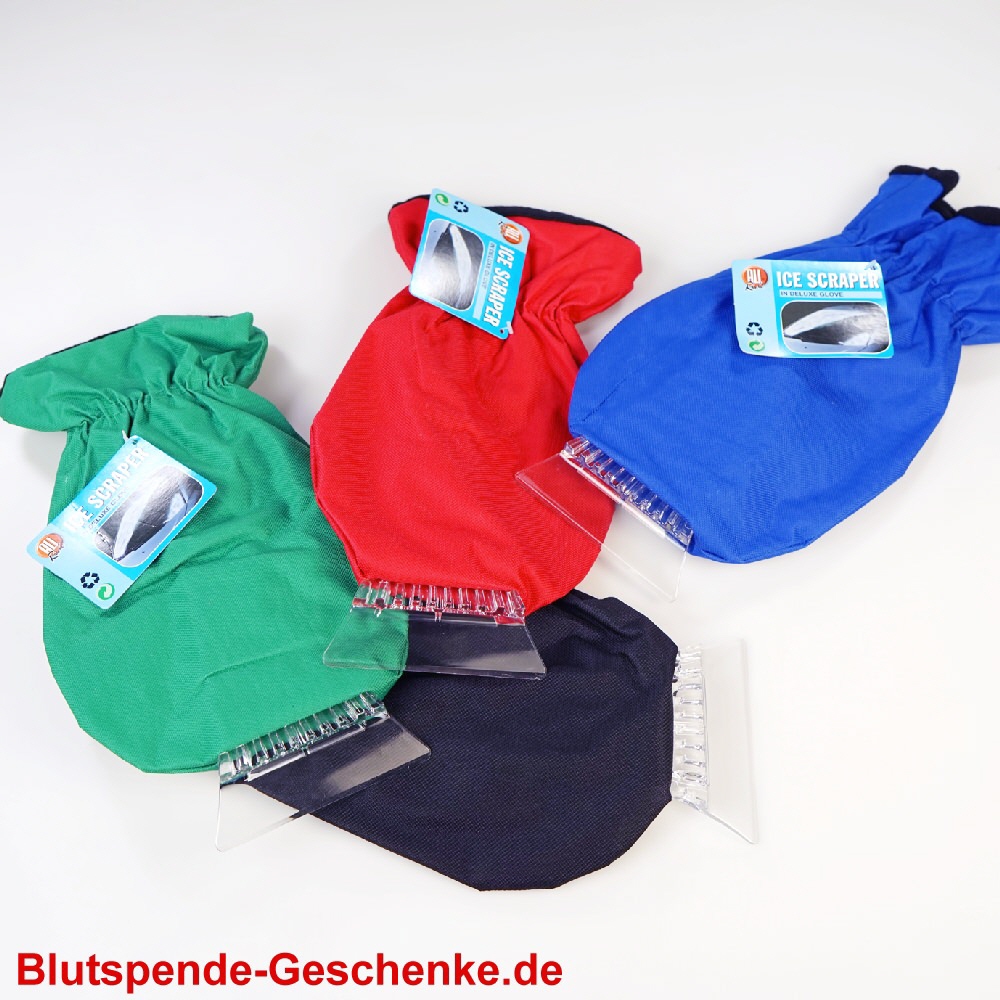 Eiskratzer mit Handschuh
