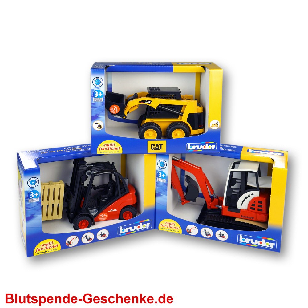 Bruder Baustellenfahrzeuge sortiert