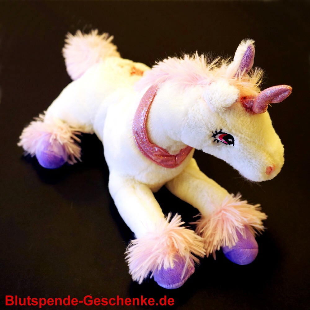 TreuePräsent Plüsch-Einhorn 35 cm