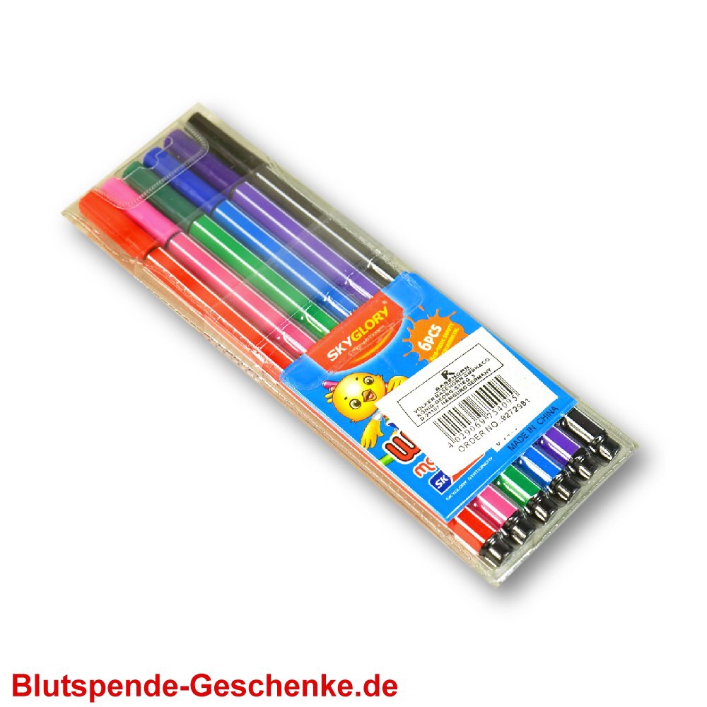 TreuePräsent Stifte 6er-Set