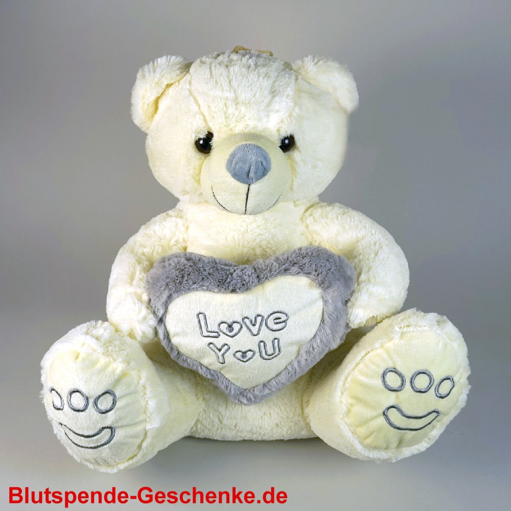 TreuePräsent Softplüschbär I love You 45 cm