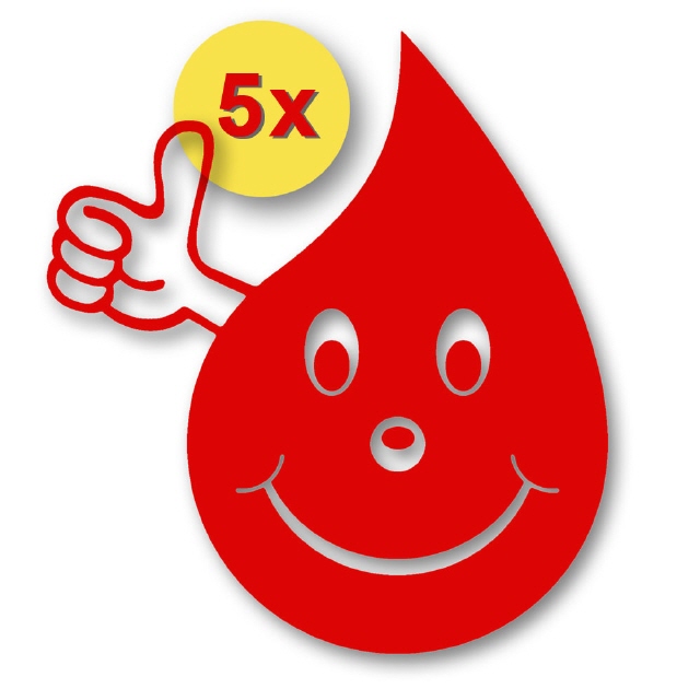 Blutspendegeschenke für 5 x Spenden