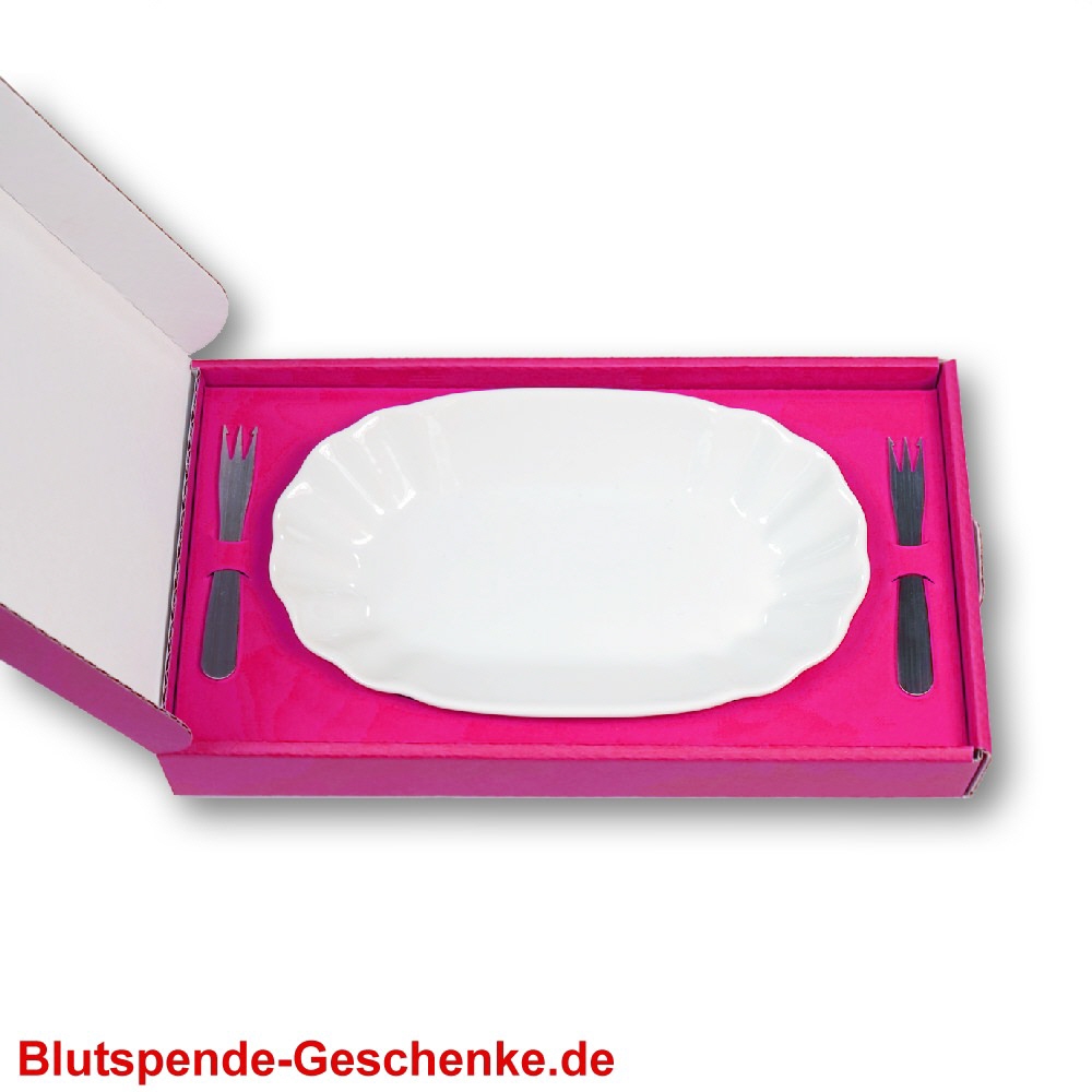 Geschenk-Set Pommesschale mit zwei Pommesgabeln