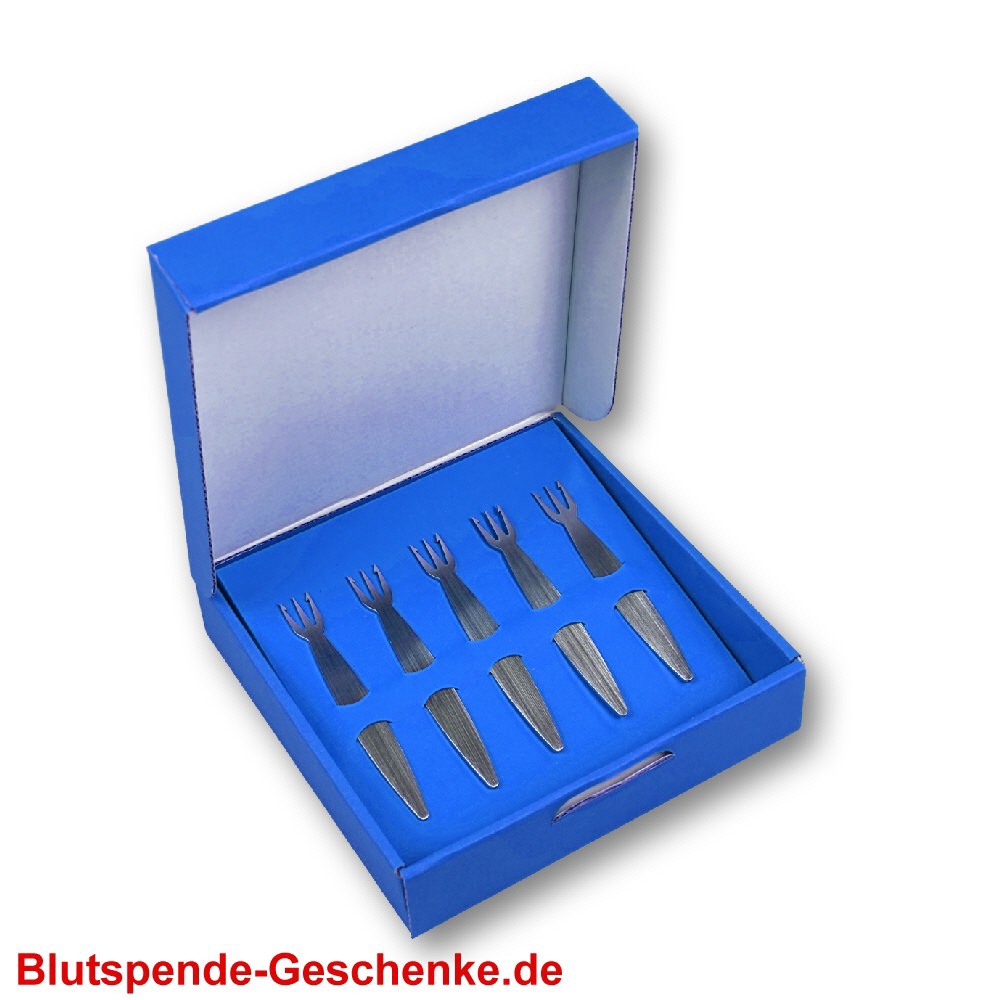 Geschenk-Set fünf Pommesgabeln Modell 01