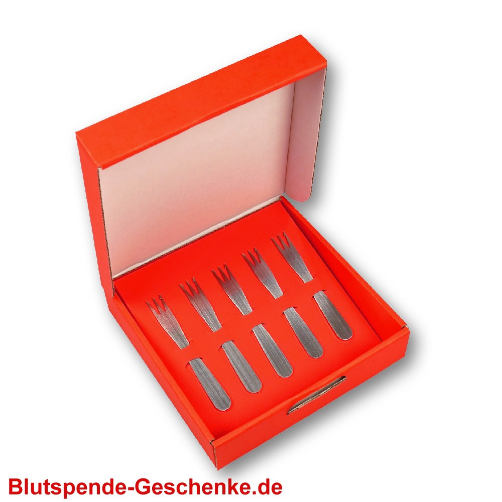 Geschenk-Set fünf Pommesgabeln Modell 03