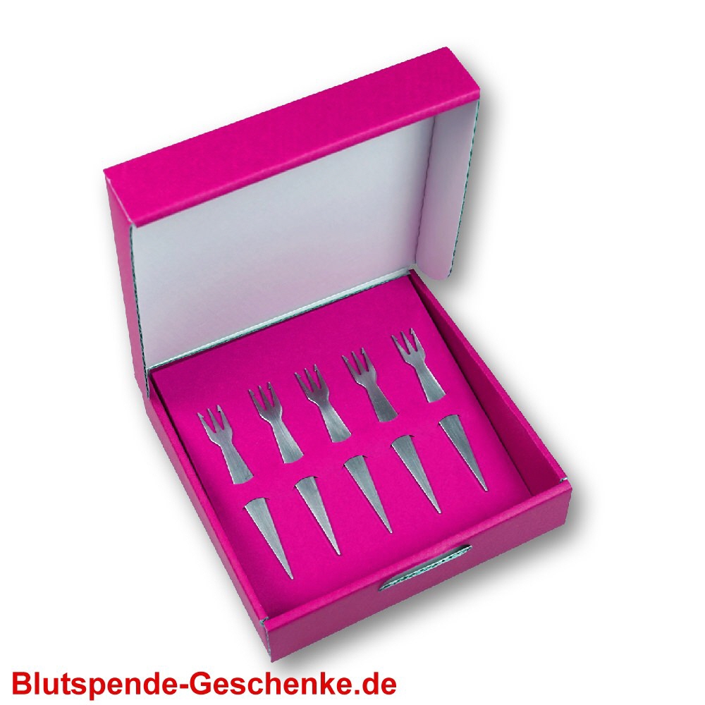 Geschenk-Set fünf Pommesgabeln Modell 05