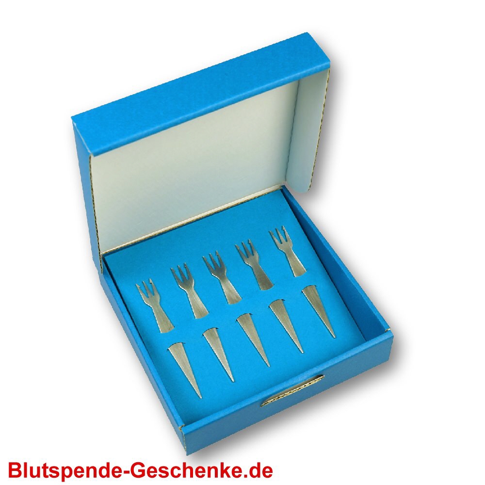 Geschenk-Set fünf Pommesgabeln Modell 05
