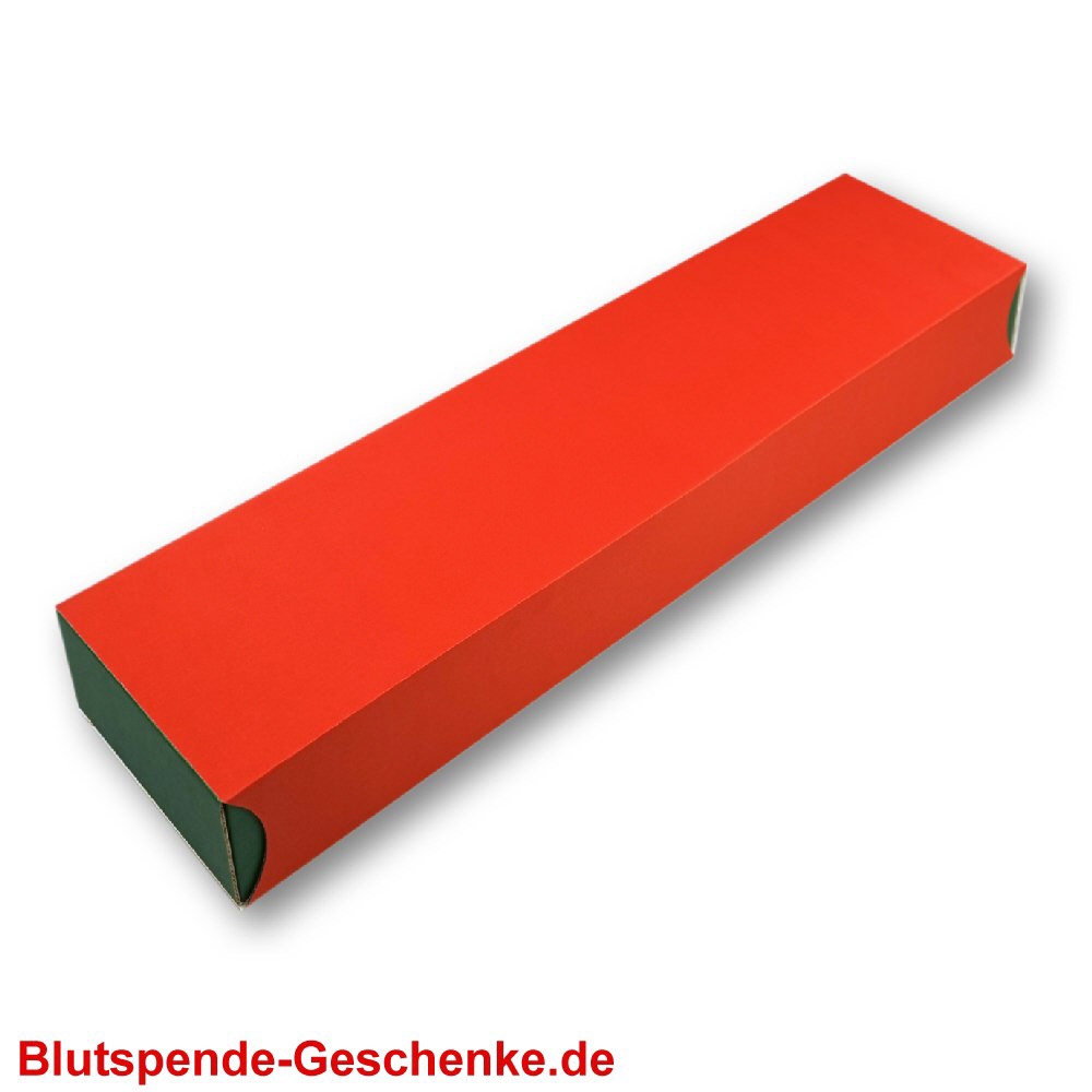 Schiebe-Geschenkbox rot-grün