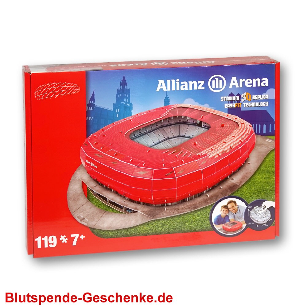 Blutspendegeschenk 3D-Puzzle Allianz-Arena