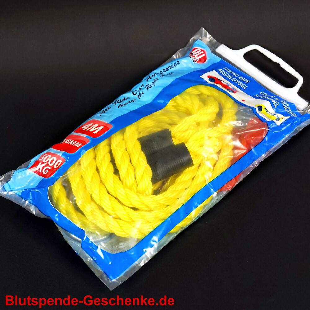 Blutspendegeschenk Abschleppseil