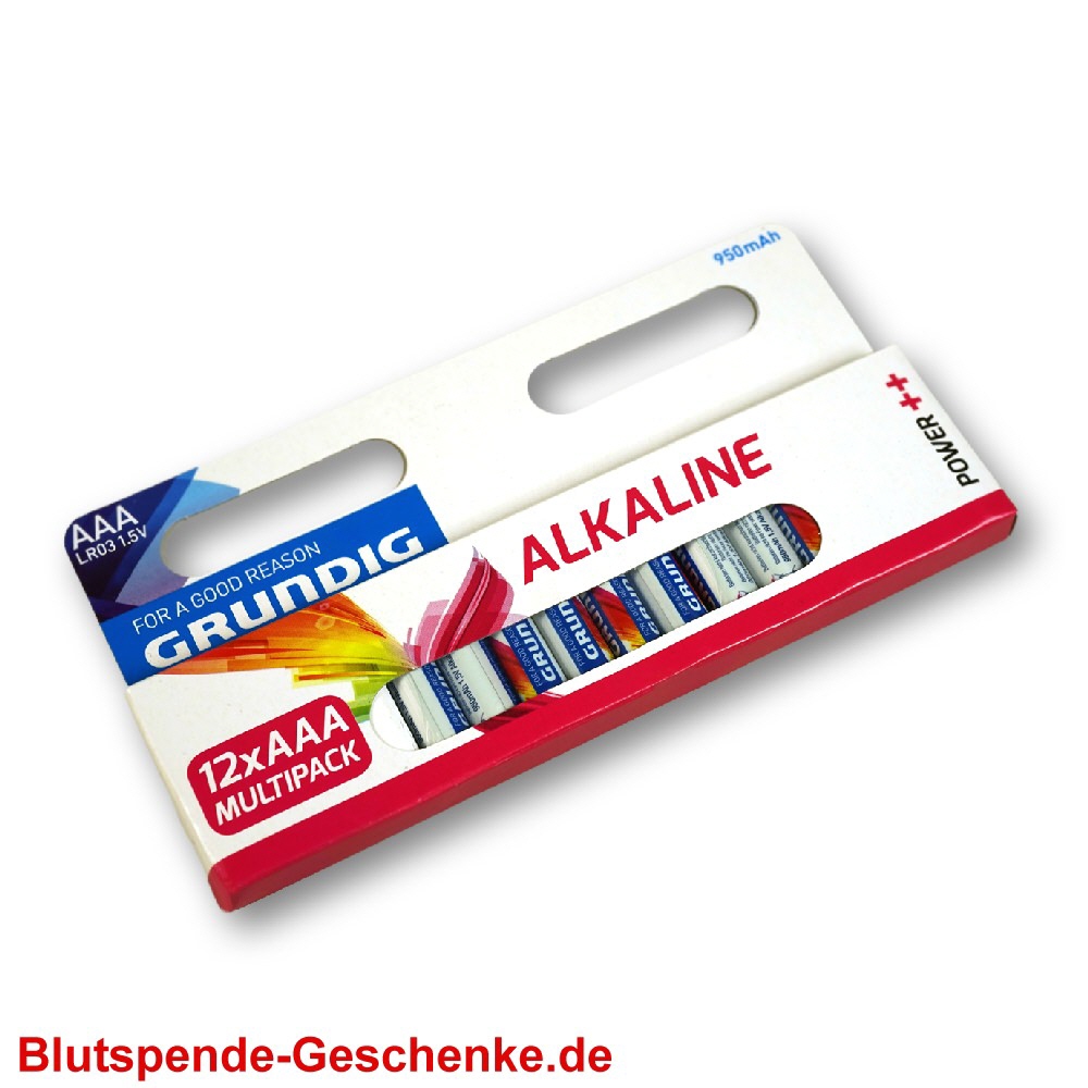 Blutspendegeschenk AAA-Batterien