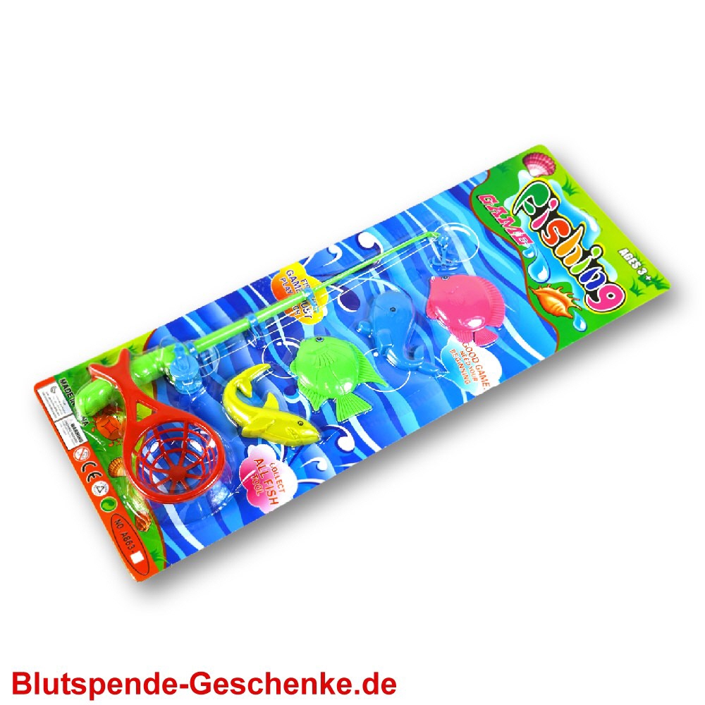 Blutspendegeschenk Angelspiel auf Karte