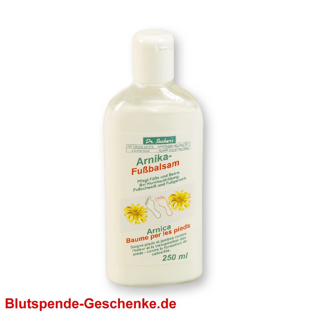 Blutspendegeschenk Arnika-Fussbalsam