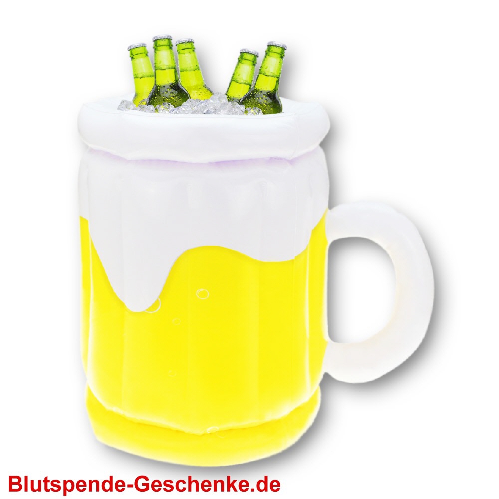 Blutspendegeschenk Biereimer aufblasbar