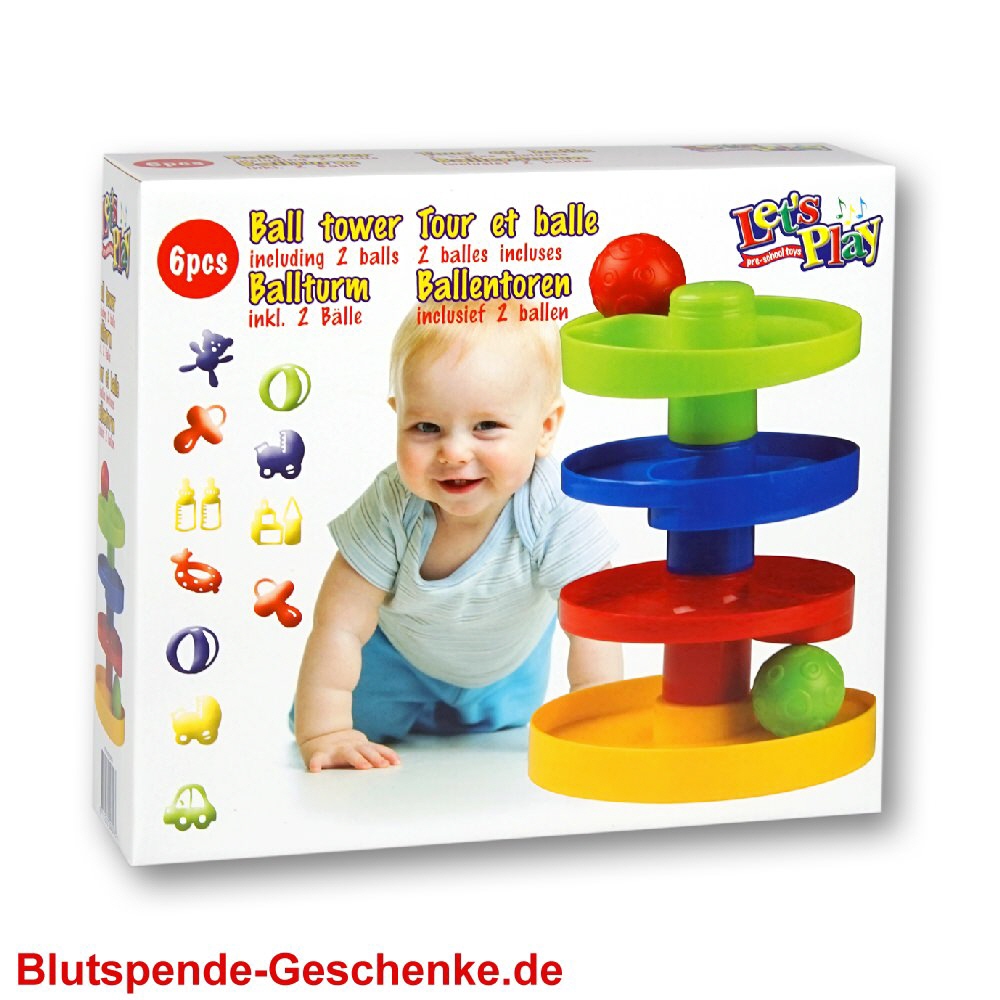 Blutspendegeschenk Baby-Ballturm